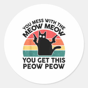 Adesivo Gato Engraçado Que Você Mete Com Gpresente De Gato