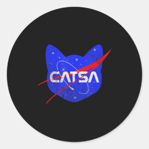 Adesivo Gato Espacial Universo Divertido Catsa