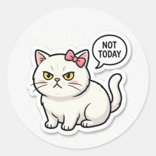 Adesivo Gato Estético de Humor Divertido