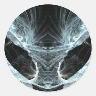 Adesivo Gato estrangeiro. Fractal. Mystical da arte da