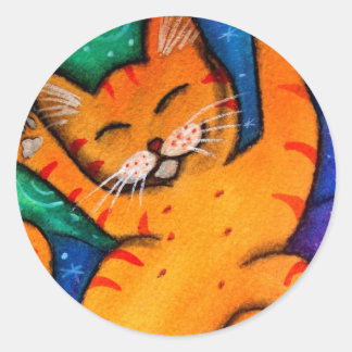 Adesivo Gato Feliz