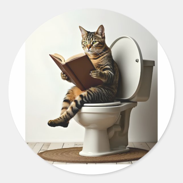 Adesivo Gato Feliz: Design de Gatinhos Gons Bonitos para G (Frente)