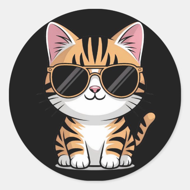 Adesivo Gato fofo (Frente)