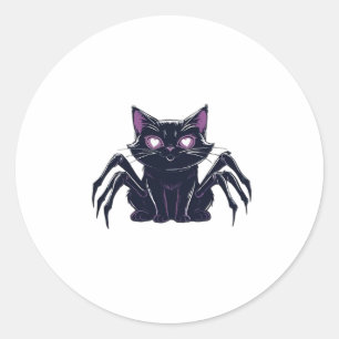 Adesivo Gato Fofo e Sinistro � Pernas de Aranha e Olhos de