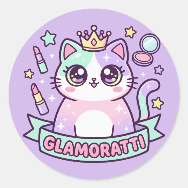 Adesivo Gato Glamoratti (Frente)