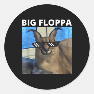 Adesivo Gato Grande Floppa Meme