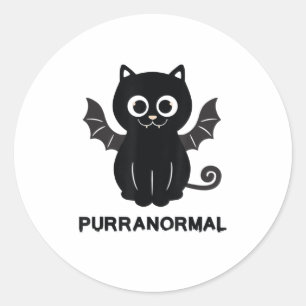 Adesivo Gato Halloween Bat Purranormal Carro Paranormal