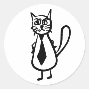 Adesivo Gato Irritado