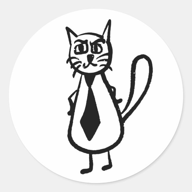 Adesivo Gato Irritado (Frente)