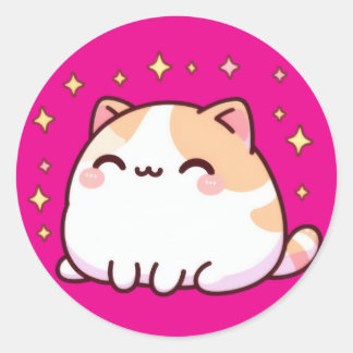 Adesivo Gato kawaii bonito
