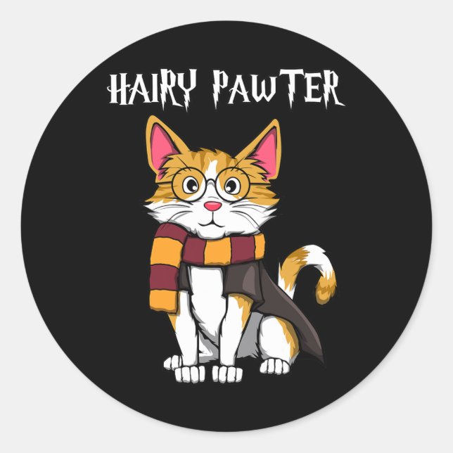 Adesivo Gato Mágico Com Gles Que Gato (Frente)