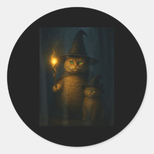 Adesivo Gato Mago Estranho Divertido Meme de Gato de Hallo