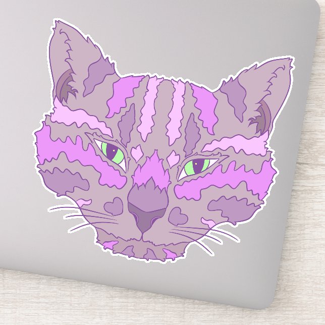 Adesivo Gato Malhado (Detalhe)