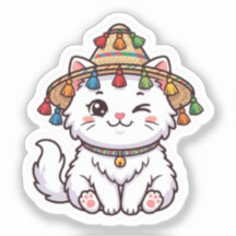 Gato Marroquino Kawaii Fofo com NSticker Tradicion