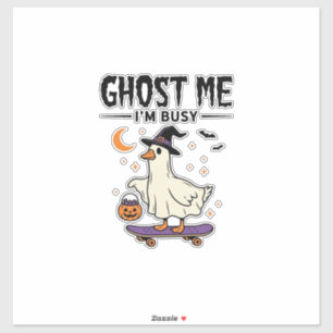 Adesivo Gato Me Eu Estou Ocupado Halloween Ganso Skateboar
