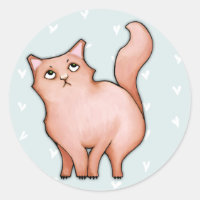 Gato Molhado Sue Corações Redondos