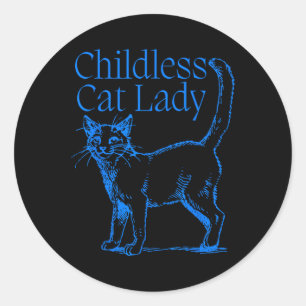 Adesivo Gato Mulheres Votam Azul Para Kamala Harris Presid