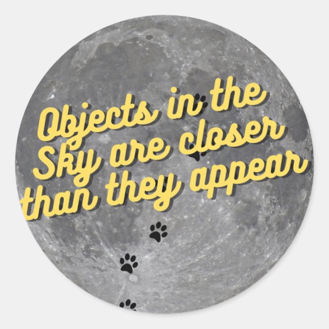 Adesivo Gato na Lua (Frente)