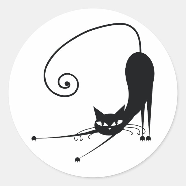 Adesivo Gato Negro (Frente)