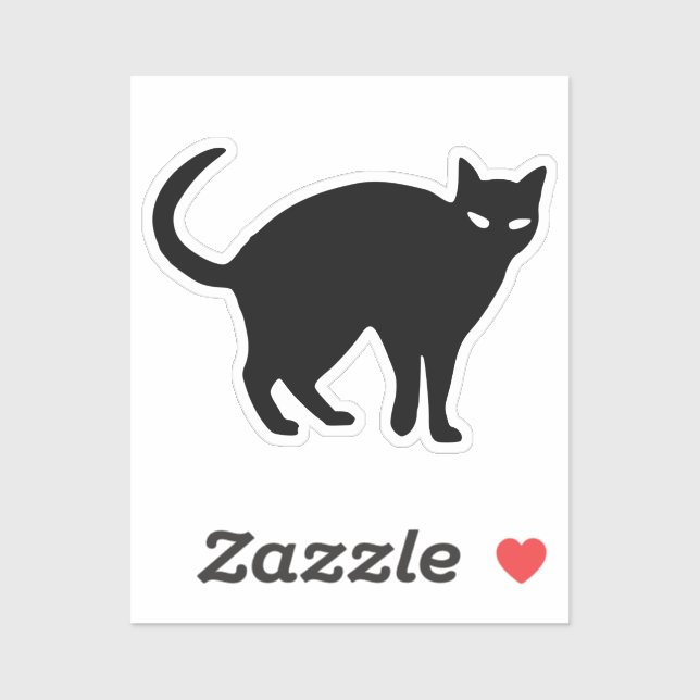 Adesivo Gato Negro (Folha)