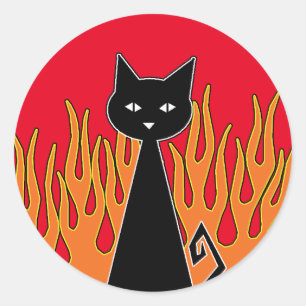 Adesivo Gato Negro
