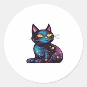 Adesivo Gato Negro das Estrelas