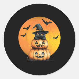 Adesivo Gato Negro de Halloween Gato Assustado Gato Irrita