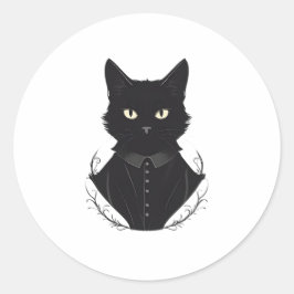 Adesivo Gato Negro Encantado de Salem