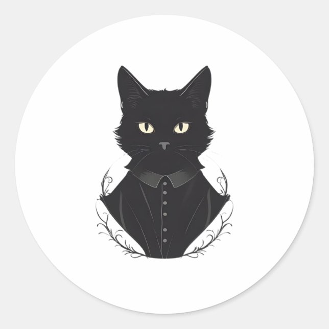 Adesivo Gato Negro Encantado de Salem (Frente)