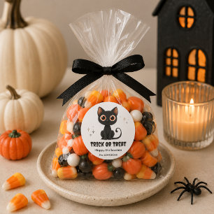 Adesivo Gato Negro Gato-Gato-de-Halloween - Design de Truq