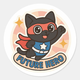 Adesivo gato negro o futuro herói