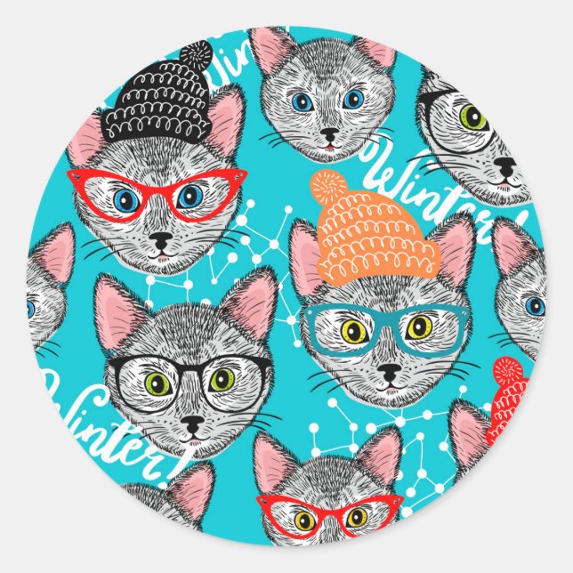 Adesivo Gato no chapéu (Frente)