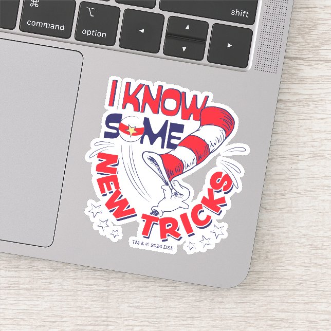 Adesivo Gato No Chapéu Eu Conheço Alguns Truques Novos (Detalhe)