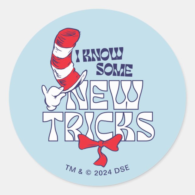 Adesivo Gato no Chapéu | Eu Sei Alguns Truques Novos (Frente)