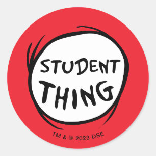 Adesivo Gato no Chapéu Uma Coisa Dois Estudantes