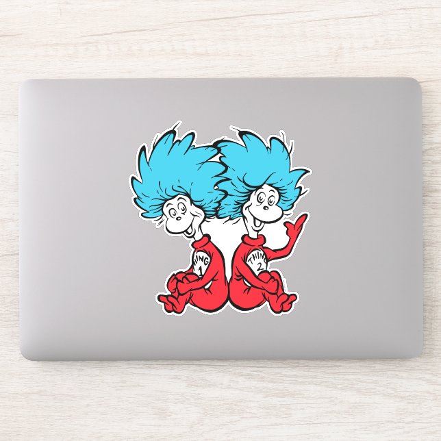 Adesivo Gato no Chapéu Uma Coisa e Duas Coisas (Computador)