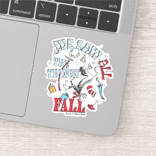 Adesivo Gato no Chapéu Vimos Todas As Coisas Cair