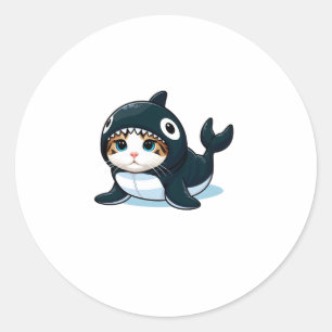 Adesivo Gato no Figurino de Orca
