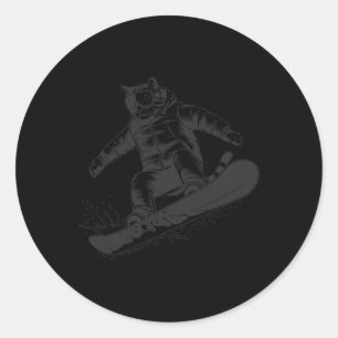 Adesivo Gato Num Snowboard Gato De Gato Para Homens