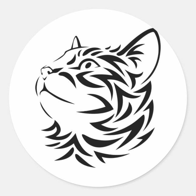 Adesivo gato preto (Frente)