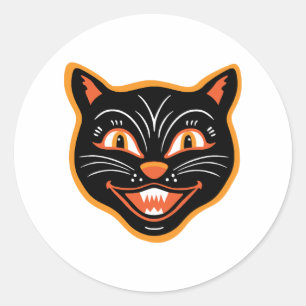 Adesivo Gato Preto Antigo Halloween Halloween