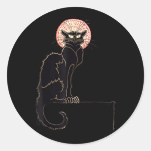Adesivo Gato Preto Dia das Bruxas Presente Divertido para