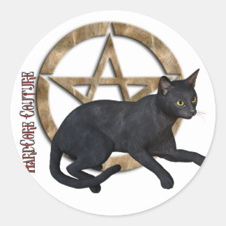 Adesivo Gato Preto do Pentágono