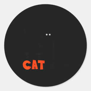 Adesivo Gato Preto Engraçado Servo de Gato