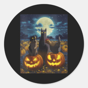 Adesivo Gato Preto Feminino Cachorro Frango Halloween Abób