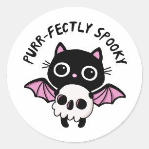 Adesivo Gato Preto Fofo de Halloween