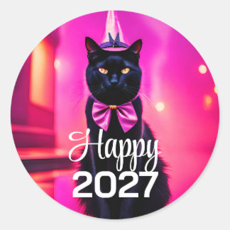 Adesivo Gato preto jazzy deseja 2027
