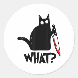 Adesivo Gato Que_ Engraçado Gato Preto