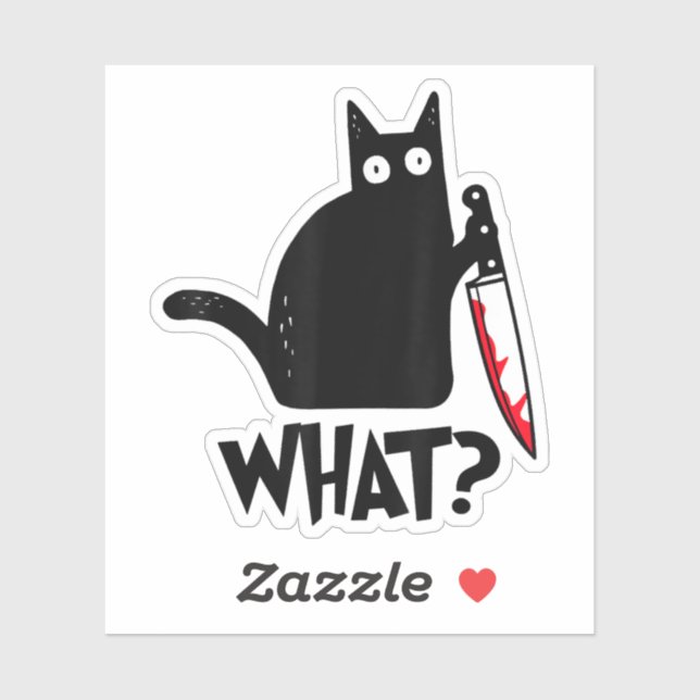 Adesivo Gato Que Gato Negro Engraçado Camisa Um Gato Assas (Folha)