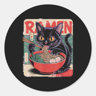 Adesivo Gato Ramen Design Para Mulheres Homens Crianças Ad